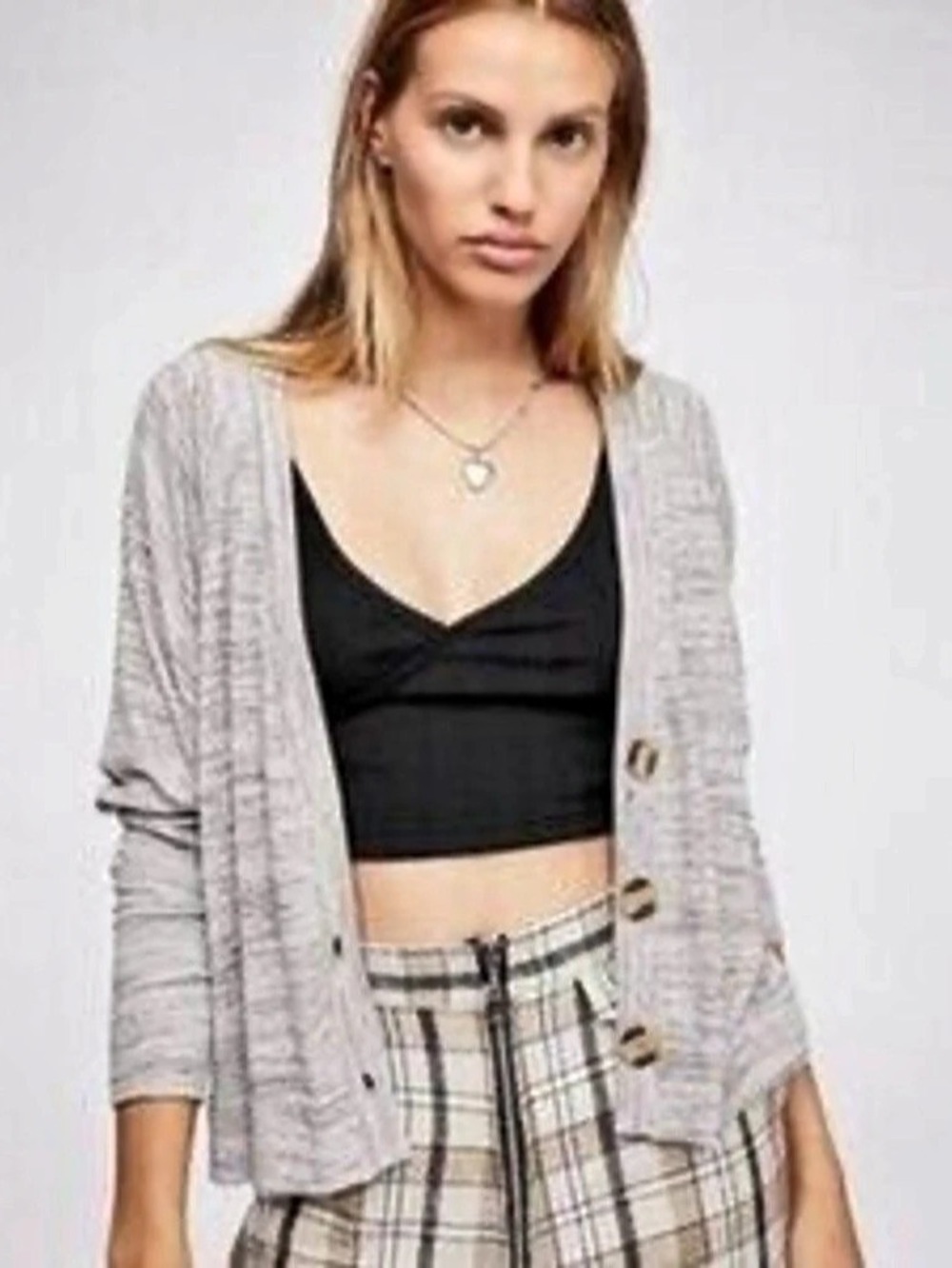 Free People We The Free Midnight Cardi Gray Cardigan